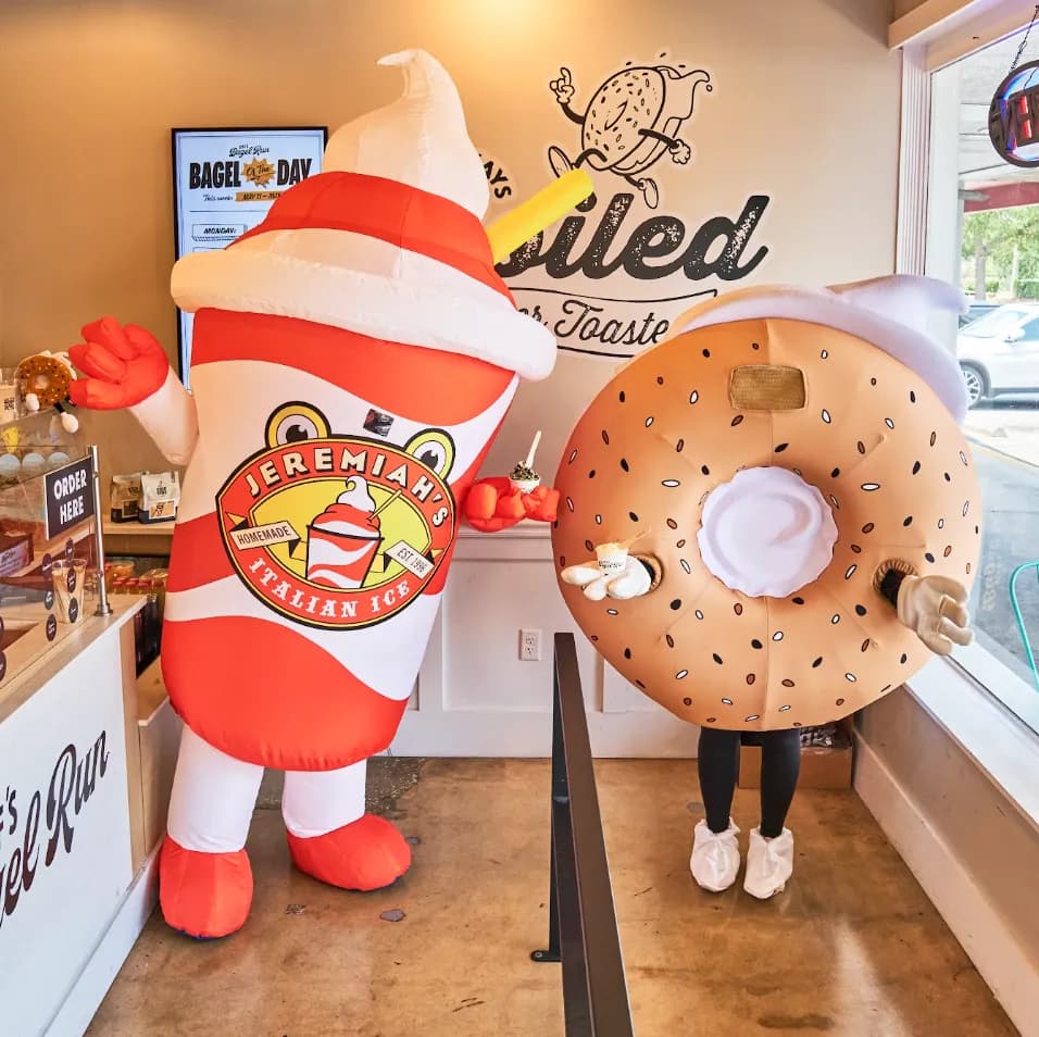 Jeff's Bagel Run and Jeremiah's Italian Ice